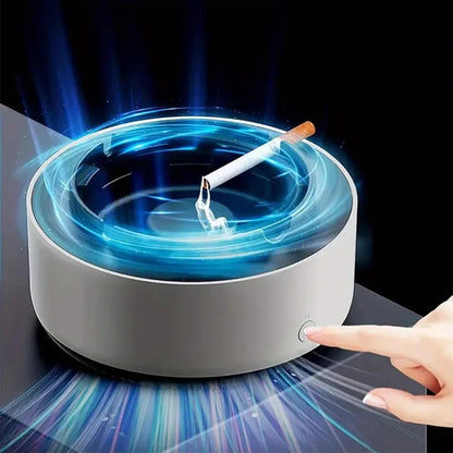 2-in-1 Intelligent Smoke-free Ashtray, Instantly Eliminates The Smell Of Second-hand Smoke, Does Not Include Batteries, Suitable