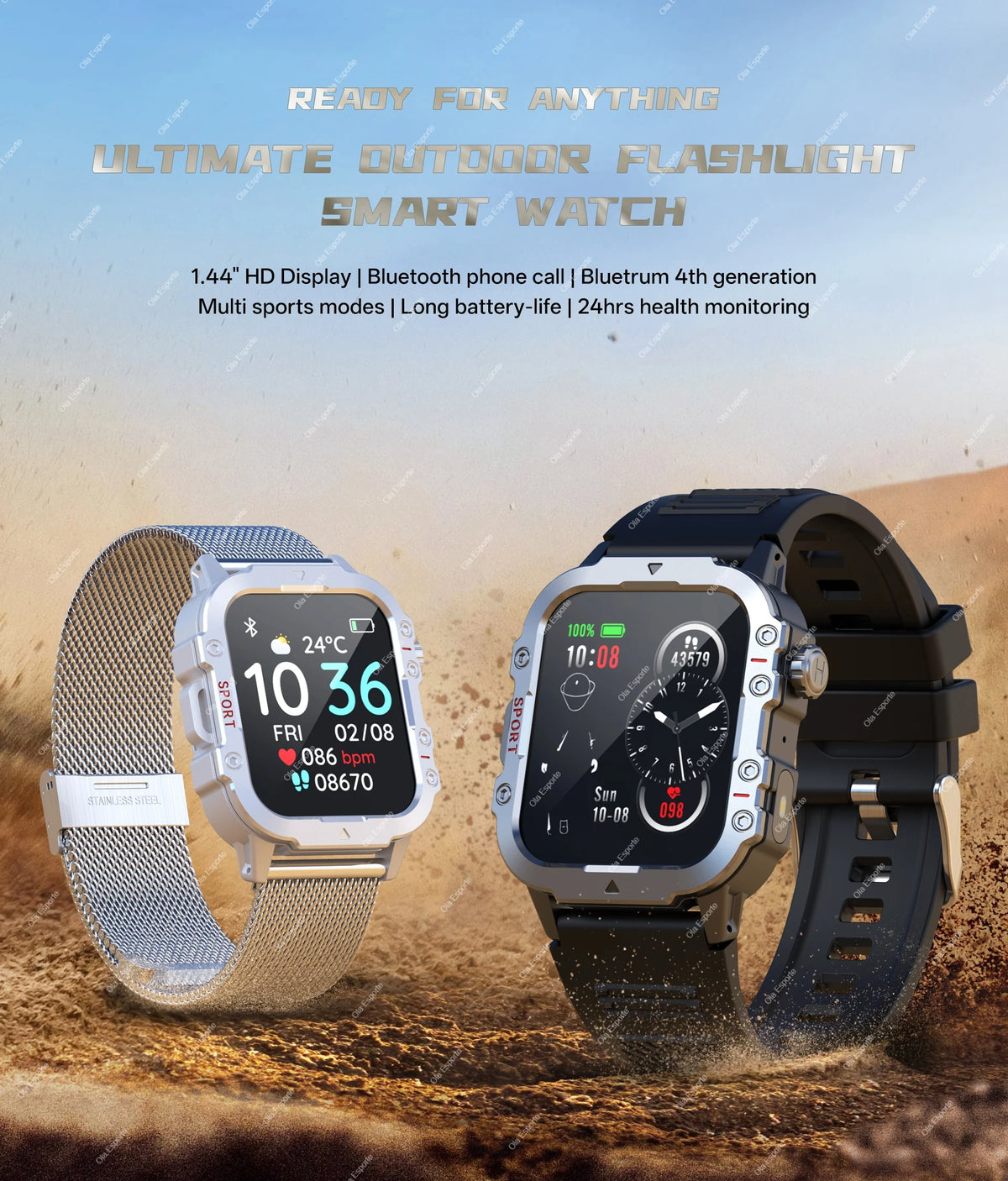 Ultieme Outdoor Smartwatch – Klaar voor Elk Avontuur!