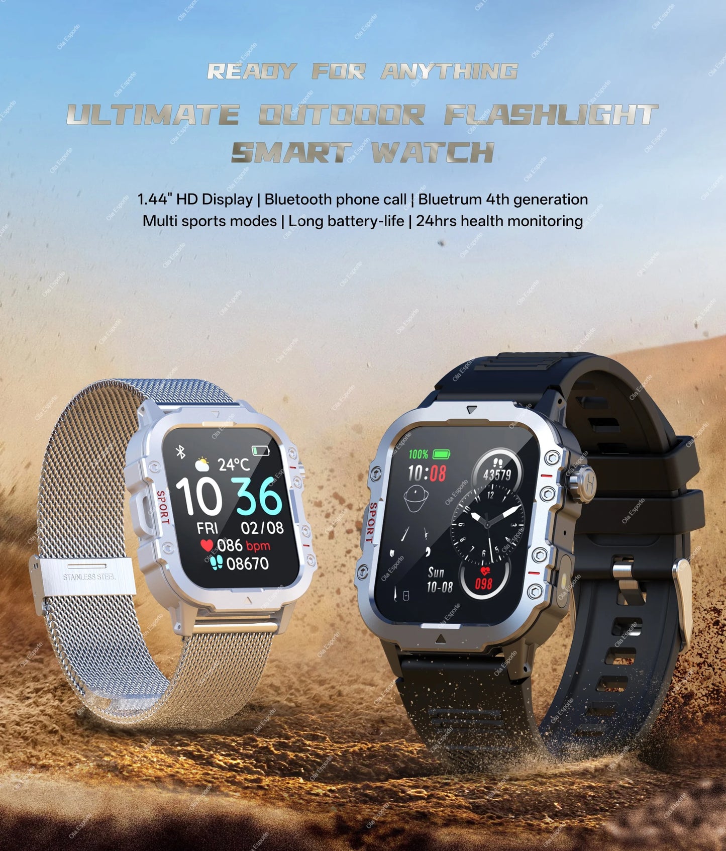 Ultieme Outdoor Smartwatch – Klaar voor Elk Avontuur!
