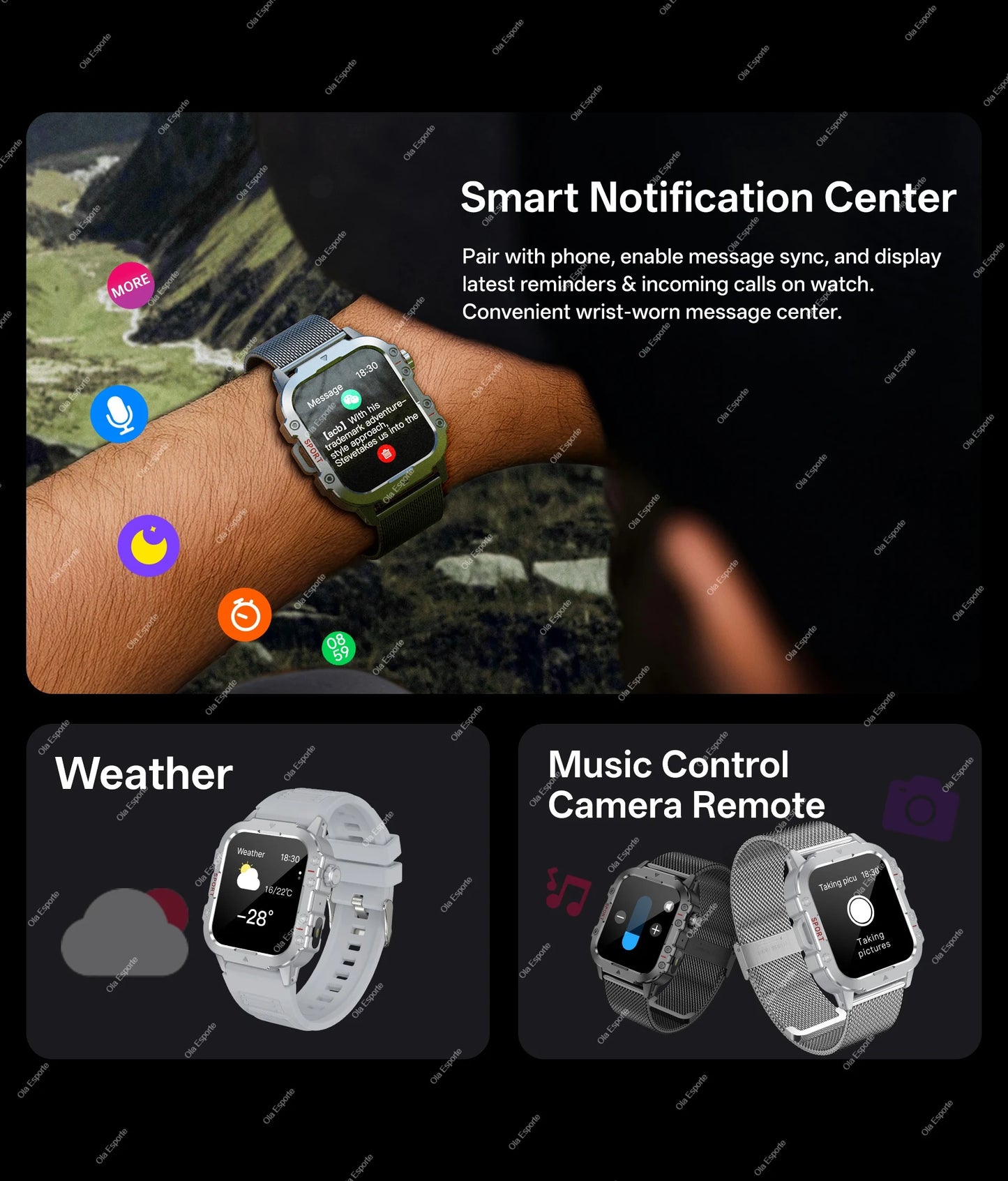 Ultieme Outdoor Smartwatch – Klaar voor Elk Avontuur!